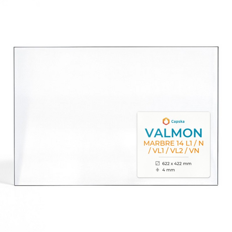 Vitre Valmon MARBRE 14 L1 / N / VL1 / VL2 / VN - Verre Rectangle