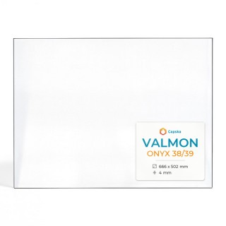 Vitre Valmon ONYX 38/39 - Verre Rectangle pour insert