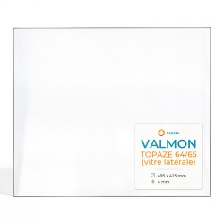 Vitre Valmon TOPAZE 64/65 - Verre Rectangle Latéral pour insert