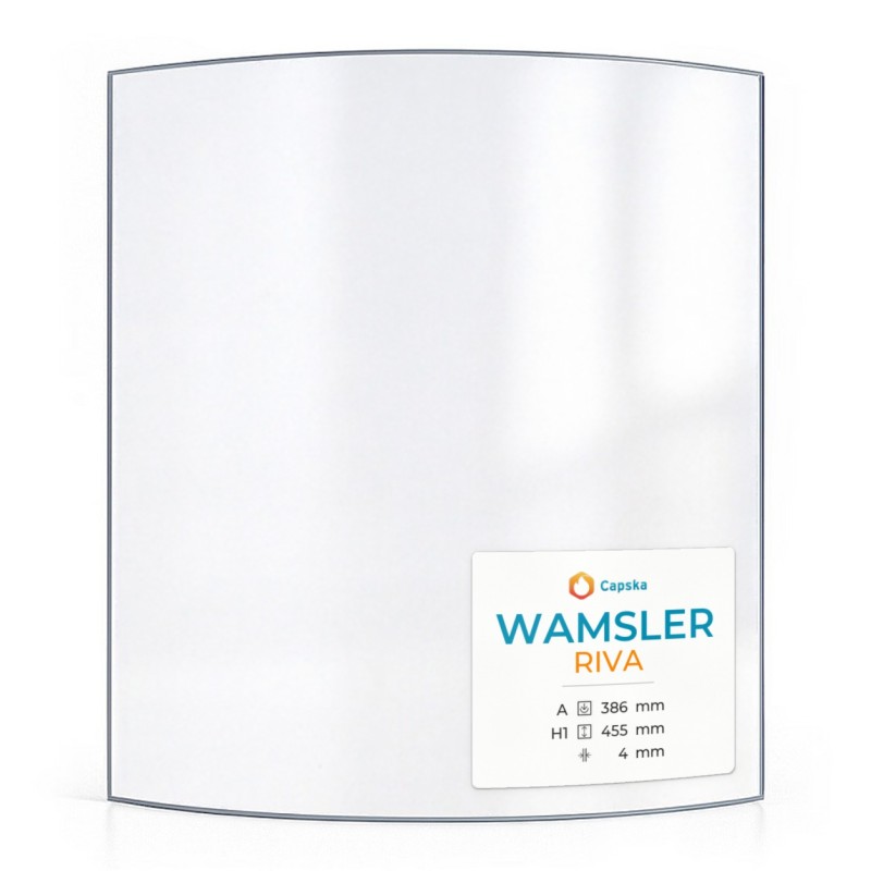 Wamsler RIVA Glass - Curved Panel for Wood Burning Stove