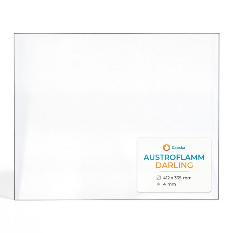 Austroflamm DARLING Glas - Rechteck Kaminglas für Kaminofen
