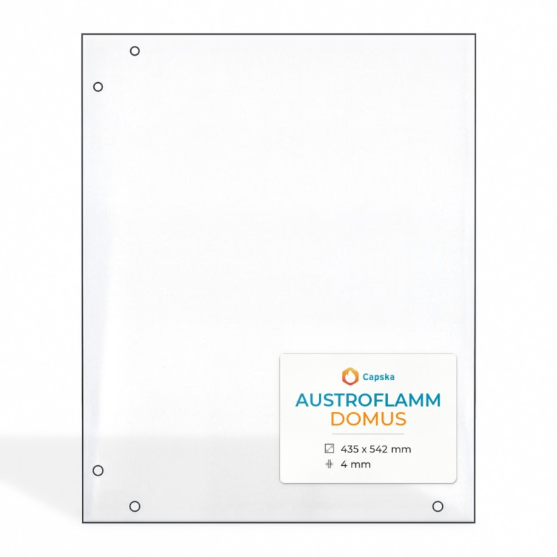 Vitre Austroflamm DOMUS (sans sérigraphie) - Verre Rectangle pour poêle à bois