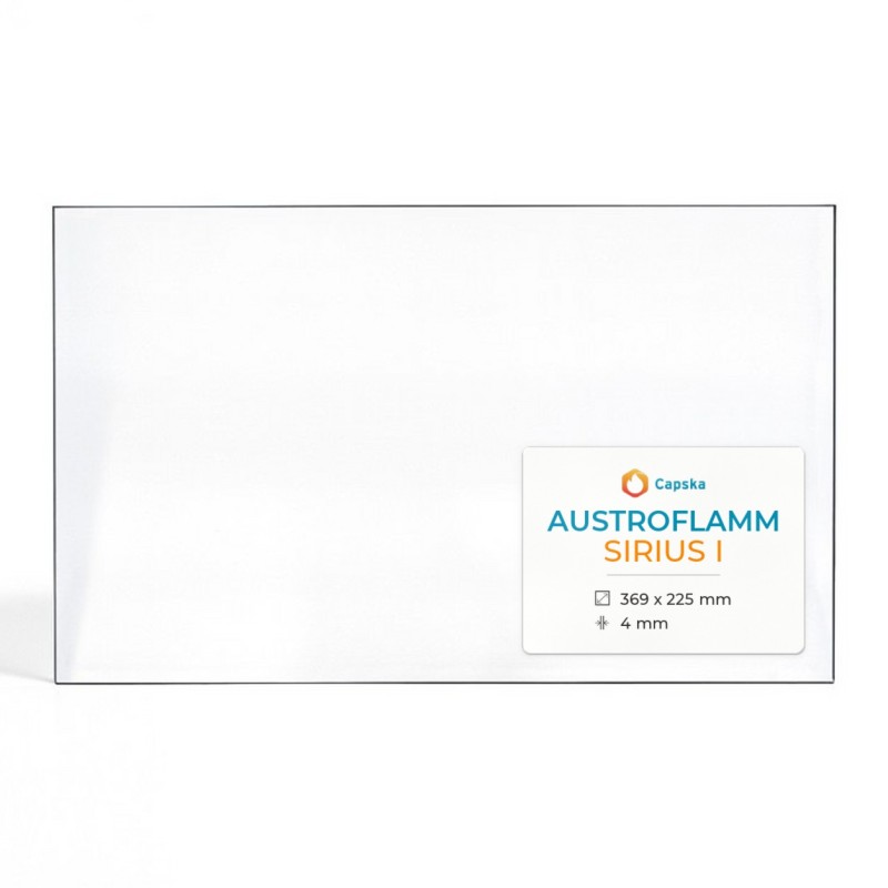 Austroflamm SIRIUS I Glas - Rechteck Kaminglas für Kaminofen
