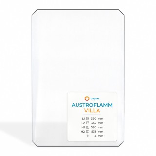 Austroflamm VILLA Glas - Rechteck Kaminglas für Kaminofen