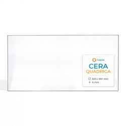 Cera QUADRIGA Glass - Rectangular glass panel for wood burning stove