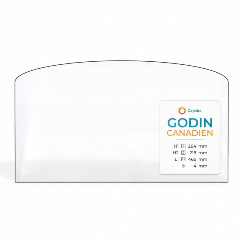 Godin CANADIEN Glas - Rechteck mit abgerundeter Oberseite