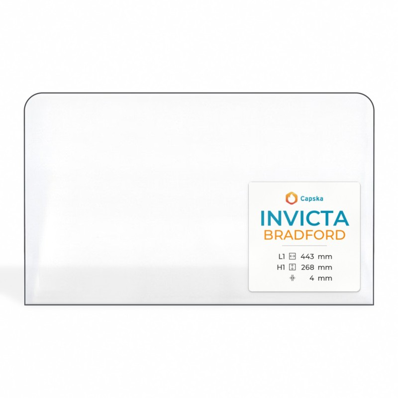 Invicta BRADFORD Glass - High-Quality Glass Panel for Wood Burning Stove