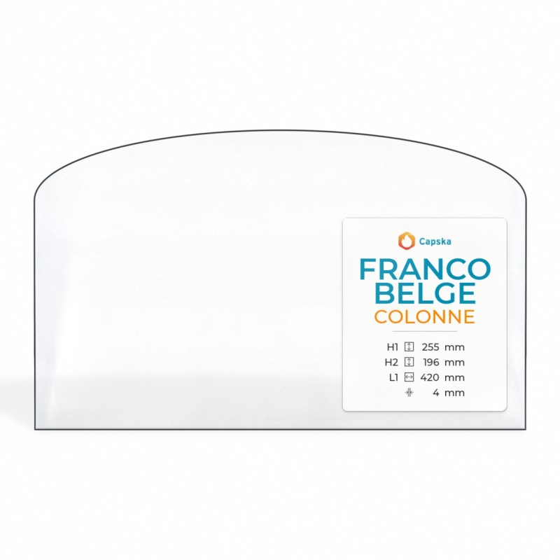 Franco Belge COLONNE Glass Panel for Wood Burning Stove
