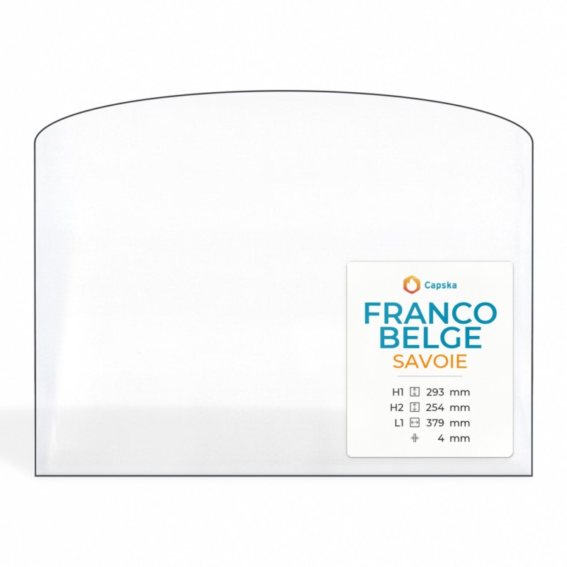 Franco Belge SAVOIE Glas - Rechteck mit abgerundeter Oberseite