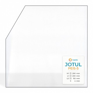 Vetro Jotul PEIS-5 - Vetro 1 angolo arrotondato Sinistro per stufa a legna
