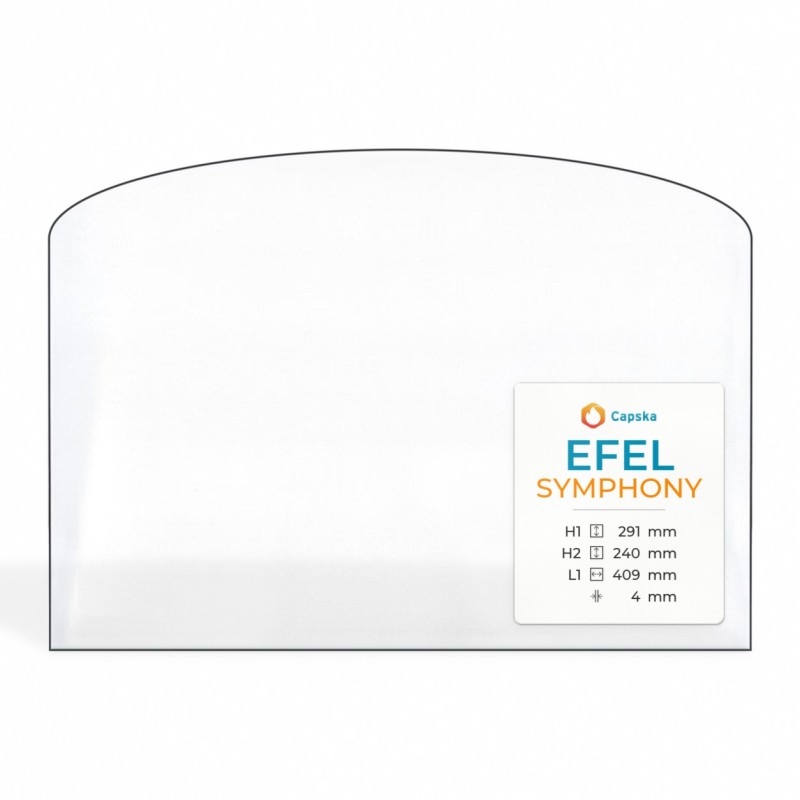 Efel SYMPHONY Glass Panel for Wood Burning Stove