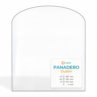 Panadero DUBLIN Glass - Arched Rectangle Panel for Wood Burning Stove