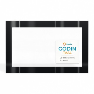 Vitre Godin TAAL - Verre Rectangle Sérigraphié pour poêle à bois