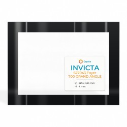 Vitre Invicta 627043 FOYER 700 GRAND ANGLE - Verre Rectangle Sérigraphié pour insert