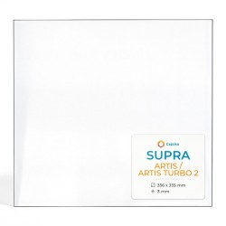 Supra ARTIS / ARTIS TURBO 2 Glass (without screen printing) - Rectangular glass panel for wood burning stove