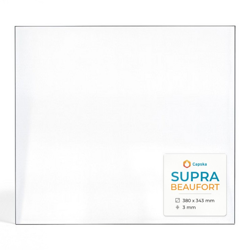Supra BEAUFORT Glass - Rectangular Panel for Wood Burning Stove