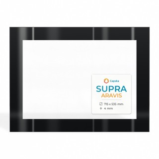 Vitre Supra ARAVIS - Verre Rectangle Sérigraphié pour insert