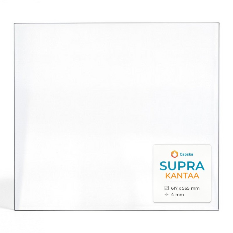 Supra KANTAA Glas - Rechteck Kaminglas für Kaminofen