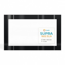 Vetro Supra 1602 ELN - Vetro Rettangolo Serigrafato Forato per inserto per caminetto
