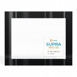 Vetro Supra NEO 55 - Vetro Rettangolo Serigrafato per caminetto