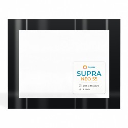 Vetro Supra NEO 55 - Vetro Rettangolo Serigrafato per inserto per caminetto