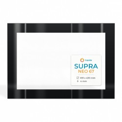 Vitre Supra NEO 67 - Verre Rectangle Sérigraphié pour insert