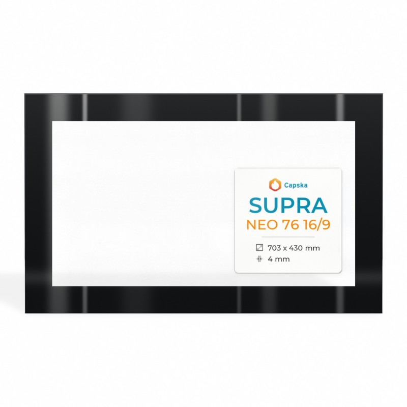 Supra NEO 76 16/9 Glass - Fireplace Insert Panel