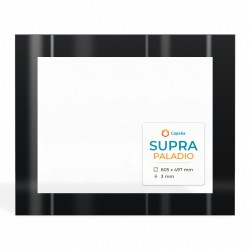 Vetro Supra PALADIO - Vetro Rettangolo Serigrafato per inserto per caminetto