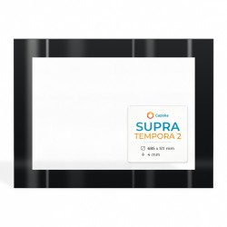 Supra TEMPORA 2 Glas - Rechteck Siebdruck Kaminglas für Kaminofen