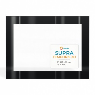 Vetro Supra TEMPORIS 3D - Vetro Rettangolo Serigrafato per caminetto