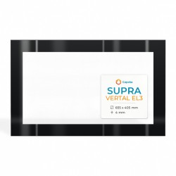 Supra VERTAL EL3 Glass - Rectangular Screen-printed Pierced glass panel for fireplace insert