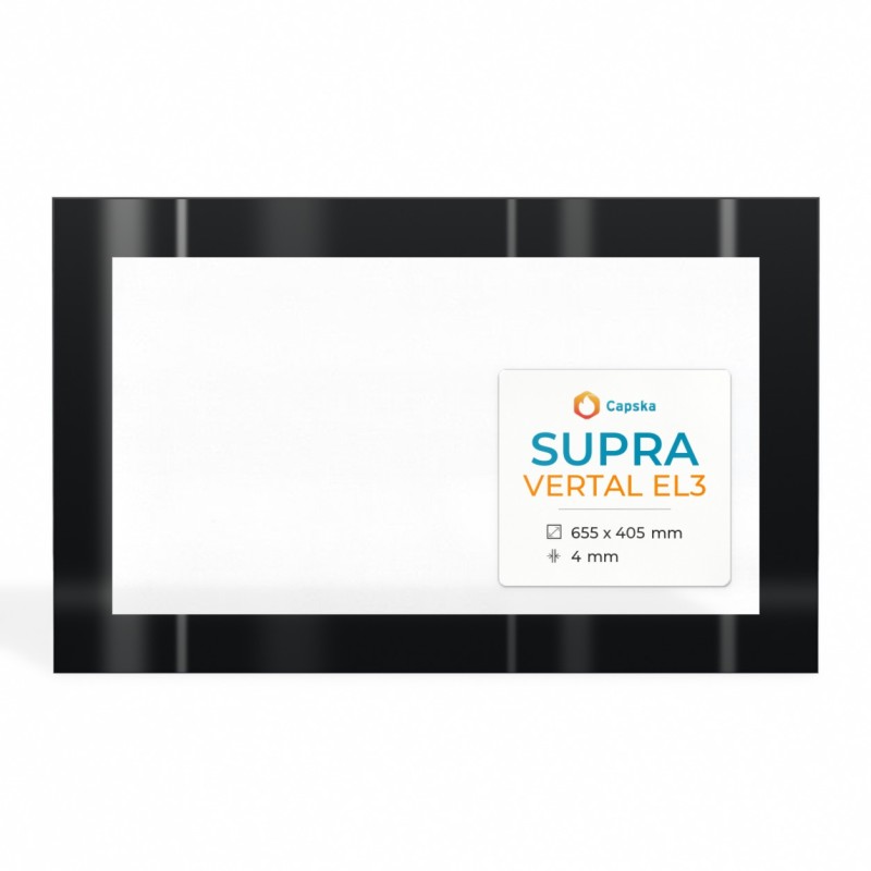 Supra VERTAL EL3 Glass Panel for Fireplace Insert