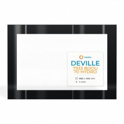 Vitre Deville 7933 BIJOU 70 HYDRO - Verre Rectangle Sérigraphié pour insert