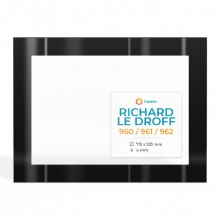 Richard Le Droff 960/961/962 Glass Panel for Fireplace Insert