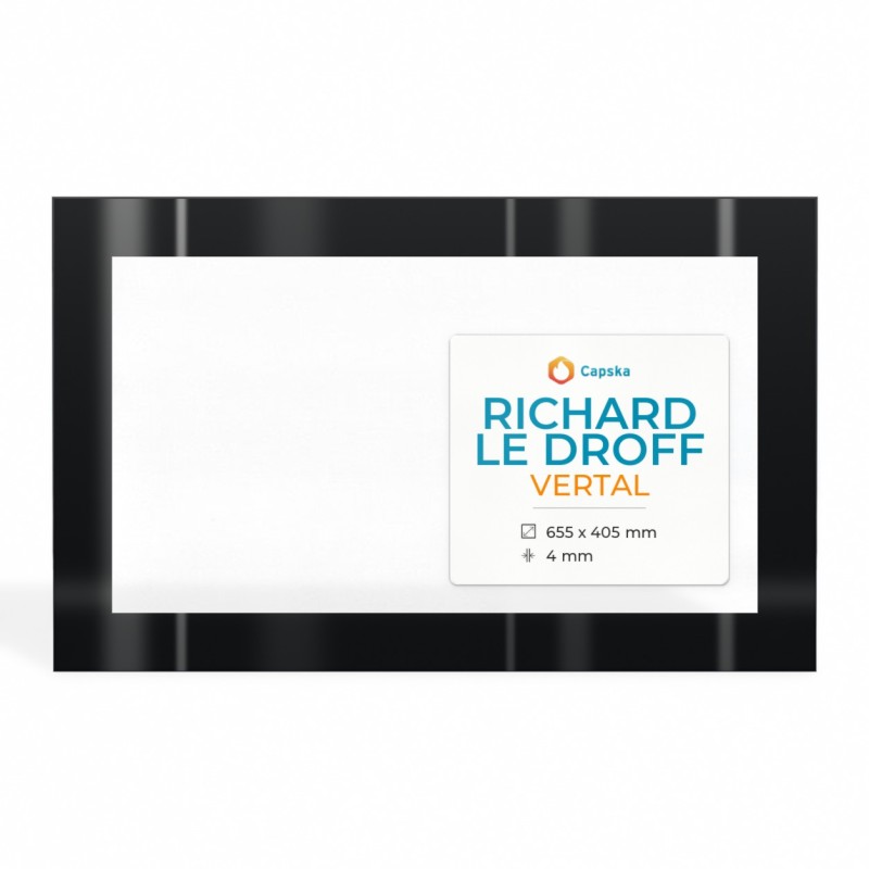 Richard Le Droff VERTAL Glass - Fireplace Insert Panel