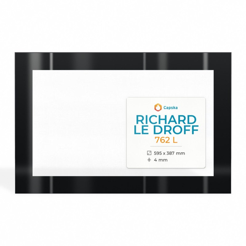 Richard Le Droff 762 L Glass - Fireplace Insert Panel