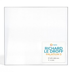 Vitre Richard Le Droff PALATIUM 3 (sans sérigraphie) - Verre Rectangle pour insert