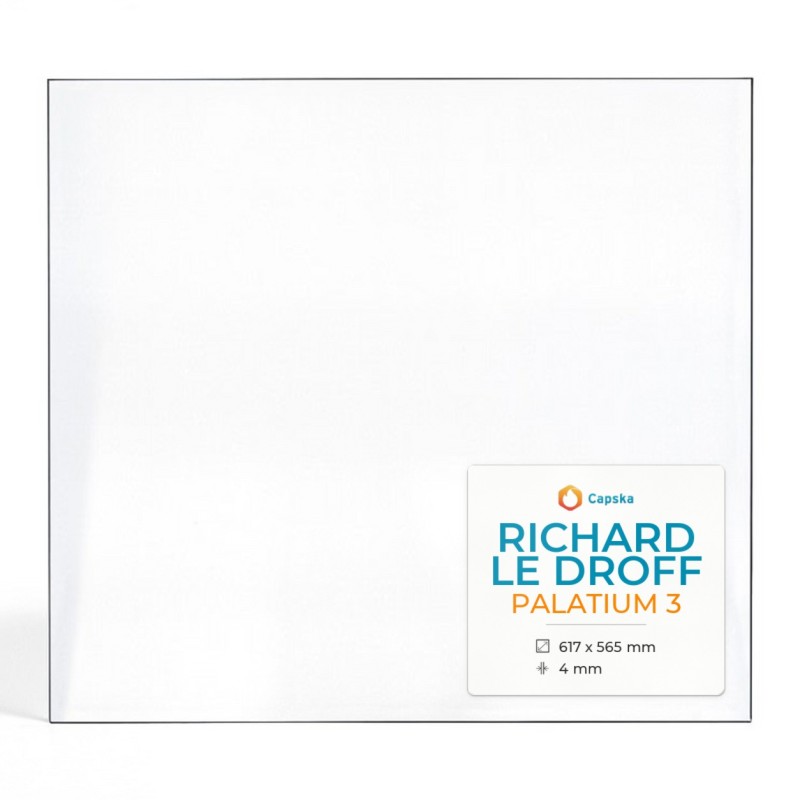 Vitre Richard Le Droff PALATIUM 3 - Verre Rectangle pour insert