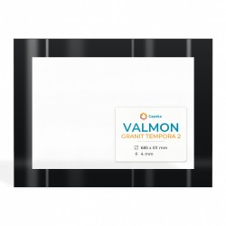 Vetro Valmon GRANIT TEMPORA 2 - Vetro Rettangolo Serigrafato per inserto per caminetto