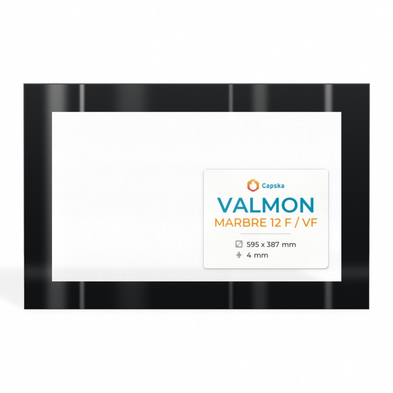 Valmon MARBRE 12 F / VF Glass Panel - Fireplace Insert