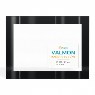 Valmon MARBRE 14 F / VF Rechteck Siebdruck Kaminglas - hitzebeständig bis 760°