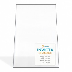 Vitre Invicta CHAMANE - Verre Trapèze isocèle pour poêle à bois