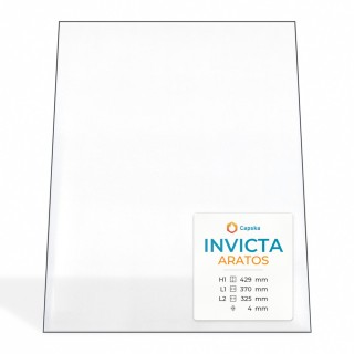 Vitre Invicta Aratos 370x429mm pour poêle à bois- Capska