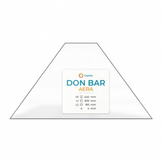 Vitre Don Bar AERA - Verre Trapèze isocèle pour insert