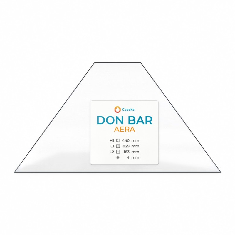 Vitre Don Bar AERA - Verre Trapèze isocèle pour insert