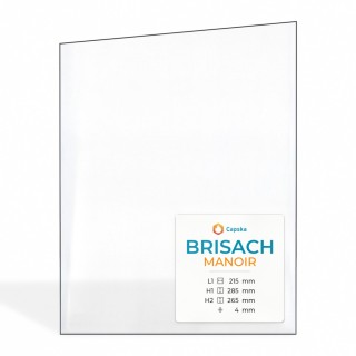 Vitre Brisach MANOIR - Verre Trapèze rectangle Côté droit