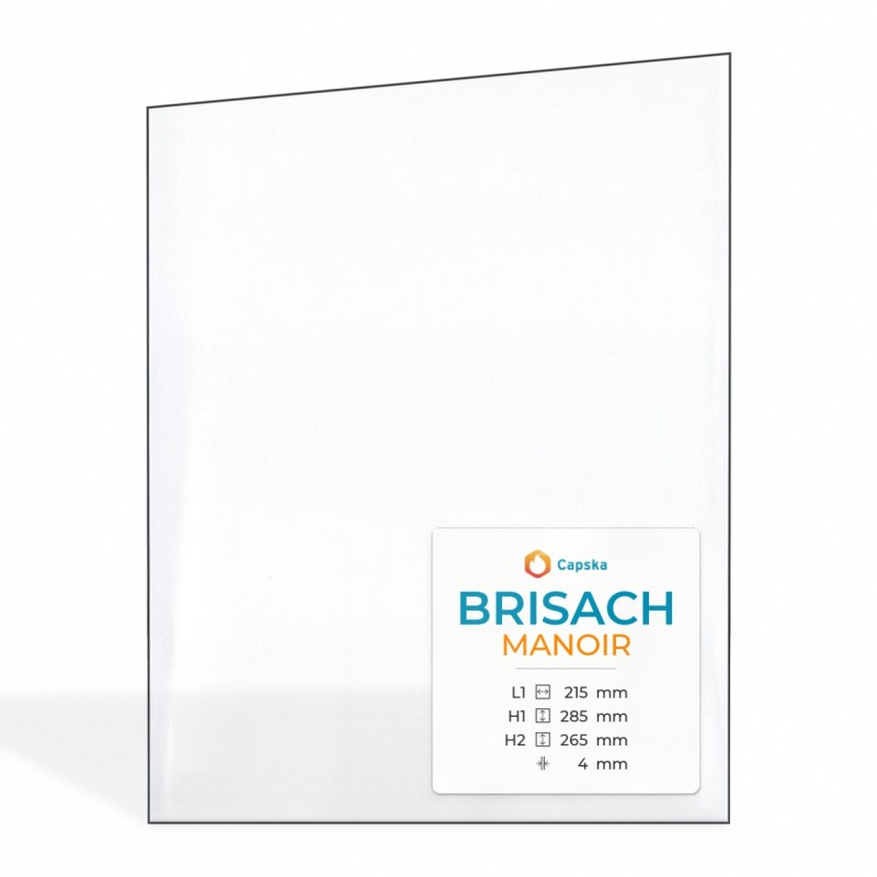 Brisach Manoir stove Glass Right-Angled Trapezoid - Capska