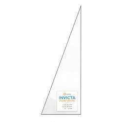 Invicta POW-WOW Glass - Isoceles Triangle Left side glass panel for wood burning stove