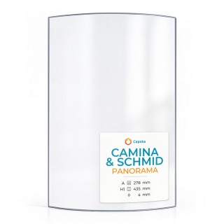 Vitre Camina & Schmid PANORAMA - Verre Courbe pour poêle à bois