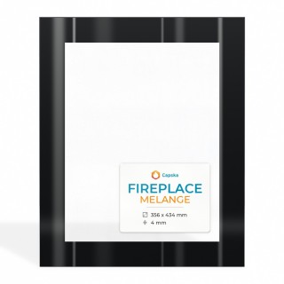 Kaminglas Fireplace MELANGE - Rechteck Siebdruckglas